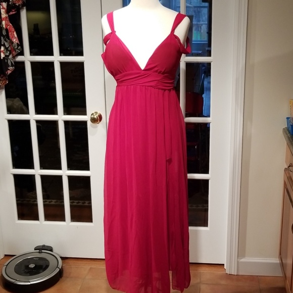 🐼💜HP💜 Cool Cube Cold Shoulder Maxi Dress Fall Sale Item - Picture 5 of 14